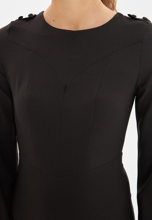 Trendyol - Crew collar jumpsuit - black