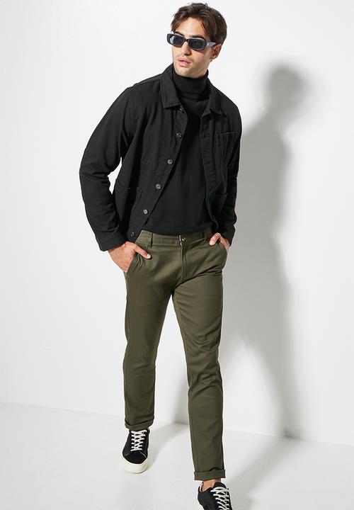 Superbalist - Basic roll neck slim fit knit - black