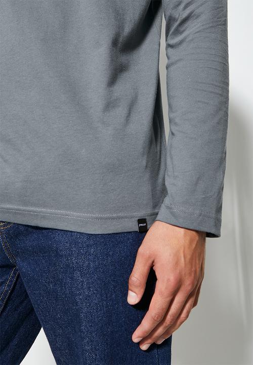 Superbalist - Milan long sleeve roll neck tee - dark grey