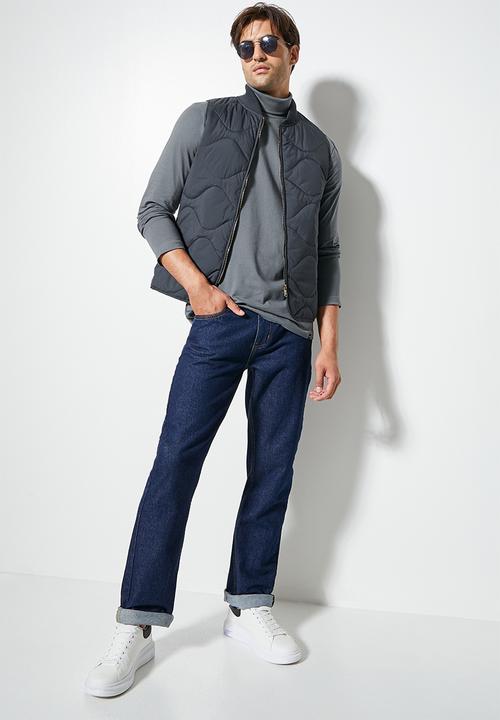 Superbalist - Milan long sleeve roll neck tee - dark grey