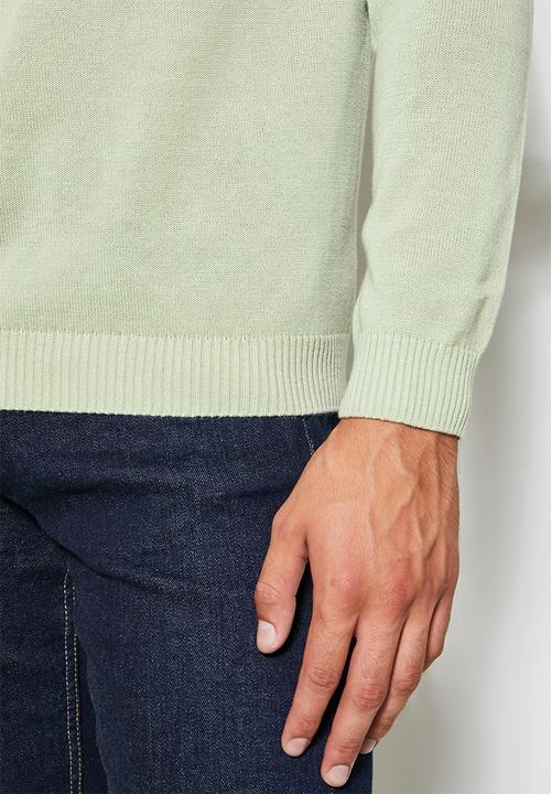 Superbalist - Slim fit high neck knit - pale green