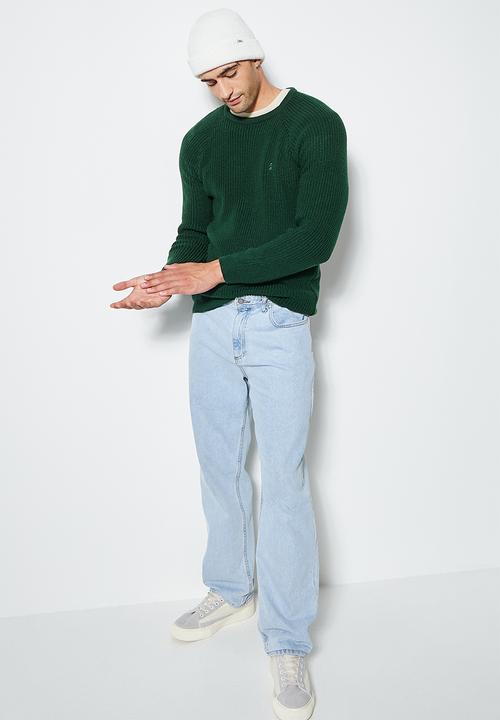 Superbalist - Raglan textured knit - green