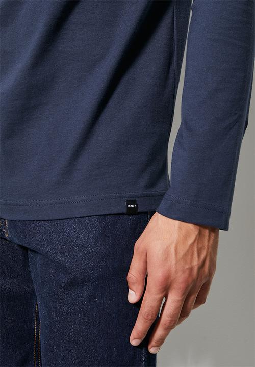 Superbalist - 2 Pack Milan long sleeve roll neck tee - navy & dark grey