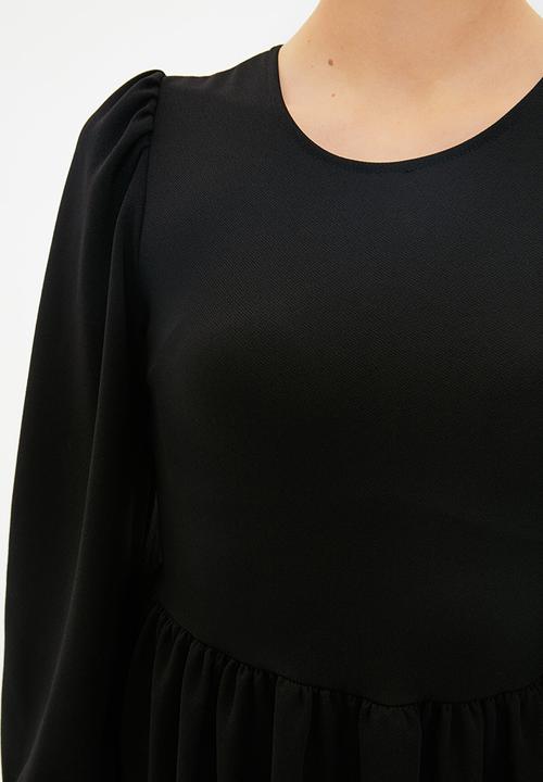 Trendyol - Open back back knitted dress  - black