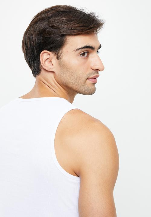Superbalist - 2 Pack rib vests - white