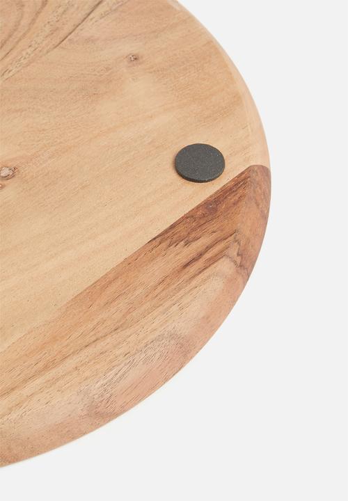 H&S - Wooden candle plate - natural