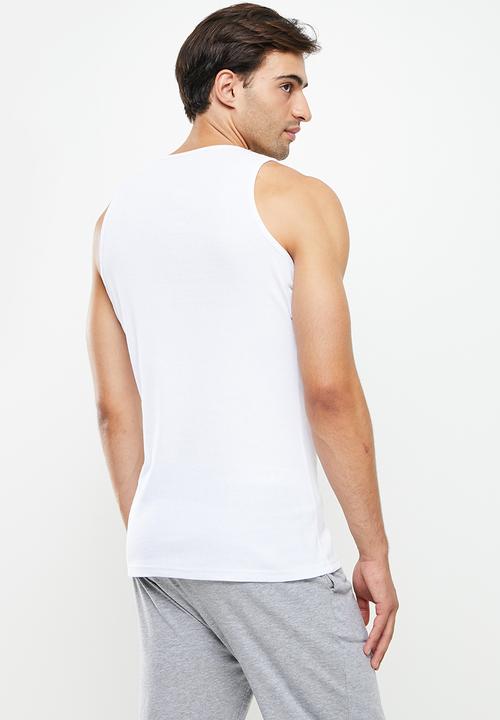 Superbalist - 2 Pack rib vests - black & white