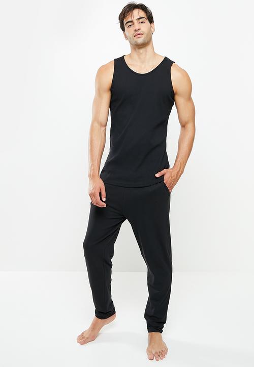 Superbalist - 2 Pack rib vests - black