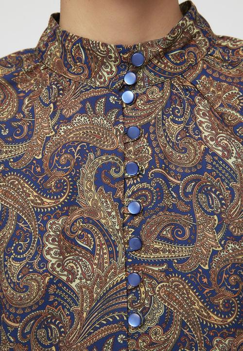 Trendyol - Patterned stand collar dress - multi