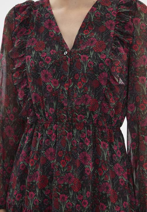 Trendyol - Patterned buttoned dress - multi 