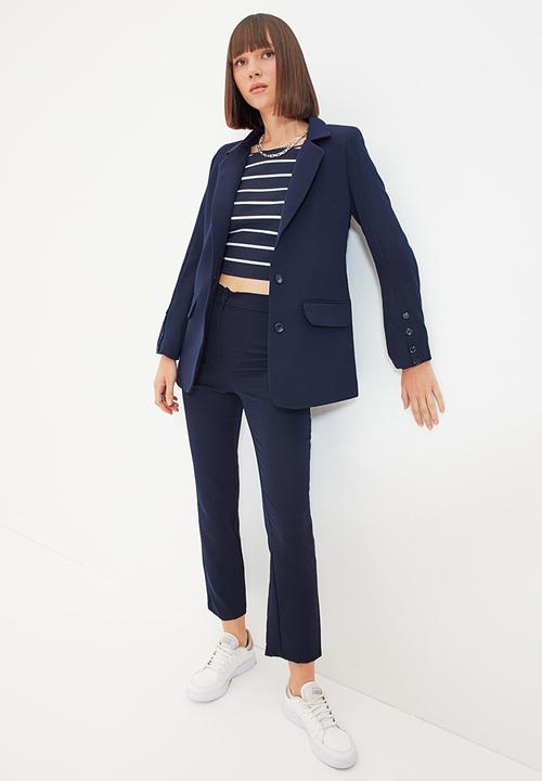 Trendyol - Buttoned jacket  - navy