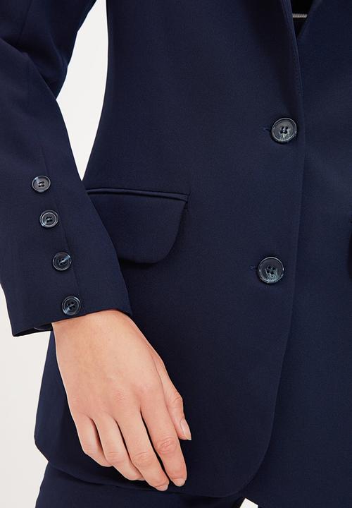 Trendyol - Buttoned jacket  - navy
