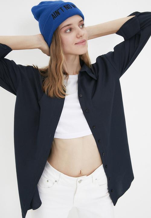 Trendyol - Basic shirt - navy