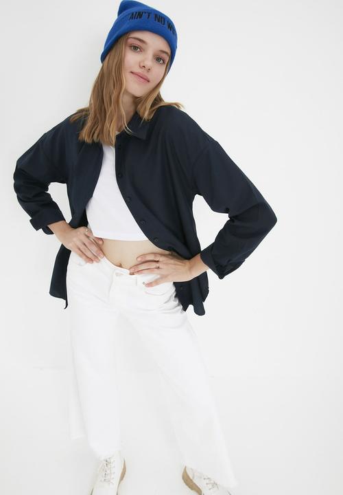 Trendyol - Basic shirt - navy