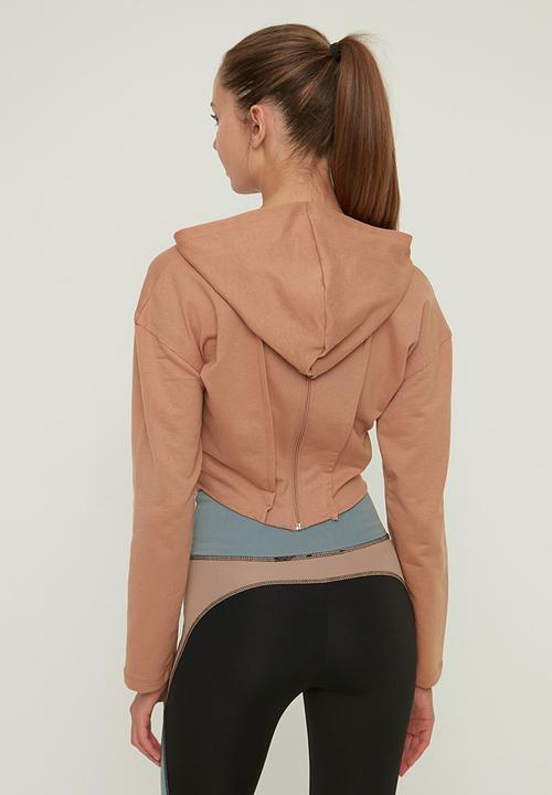 Trendyol - Knitted sweatshirt - camel