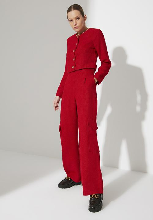 Trendyol - Pocket detailed trousers - red