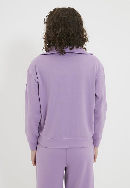 Trendyol - Loose knitted sweatshirt - lilac
