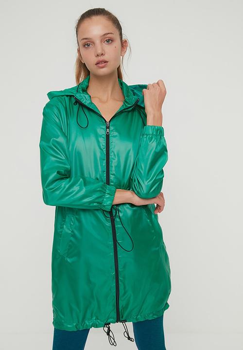 Trendyol - Zipper closure coat - green