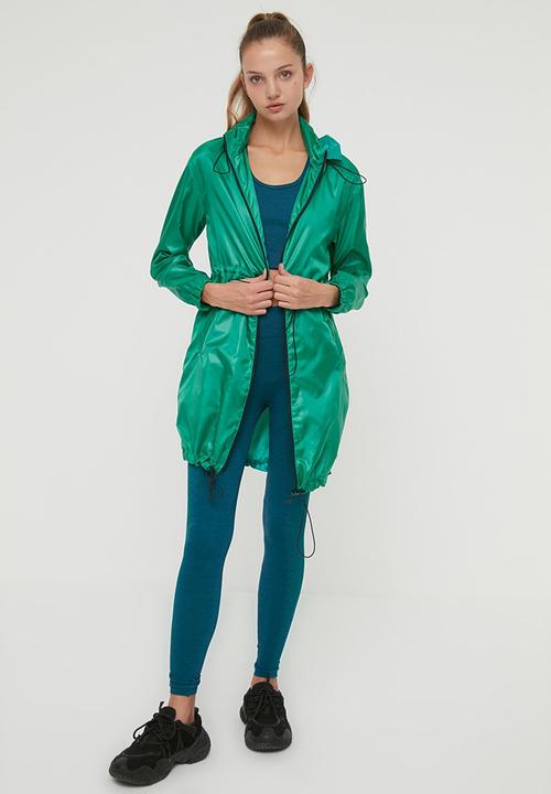 Trendyol - Zipper closure coat - green