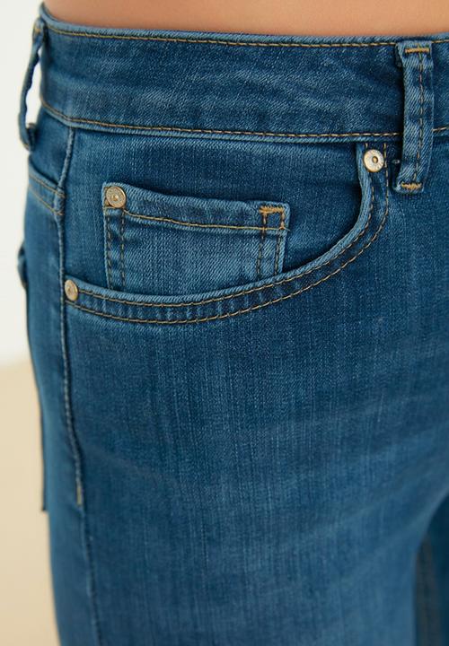 Trendyol - High waist slim fit jeans - blue
