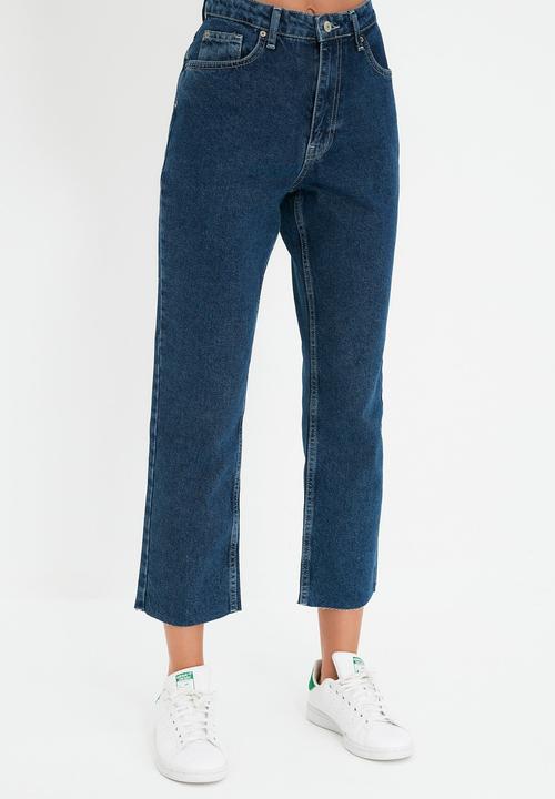 Trendyol - High waist straight jeans - blue