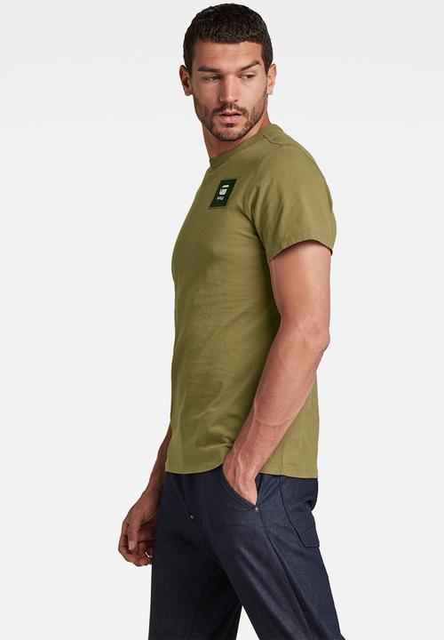 G-STAR - Badge logo+ r t short sleeve - light antic green
