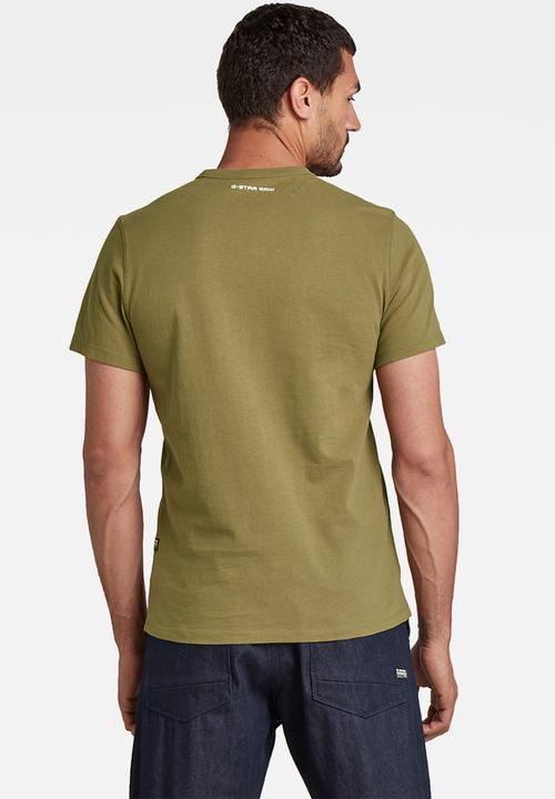 G-STAR - Badge logo+ r t short sleeve - light antic green