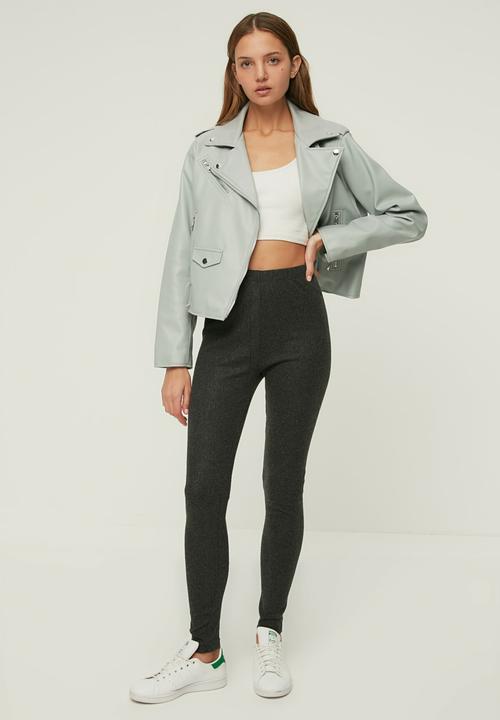 Trendyol - Knitted leggings - grey
