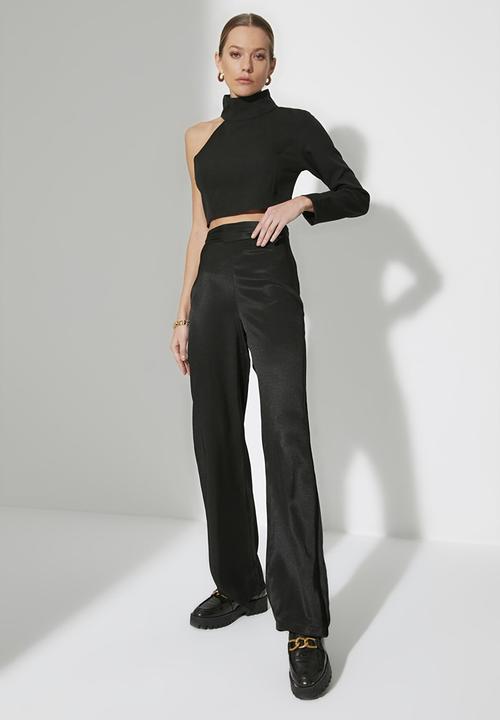 Trendyol - Flare fit trousers - black