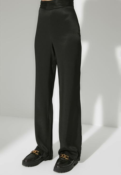 Trendyol - Flare fit trousers - black