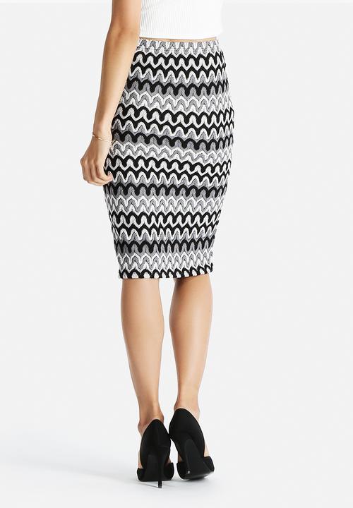 Glamorous - Monochrome Pencil Skirt