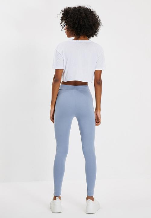 Trendyol - Knitted zipper leggings - grey