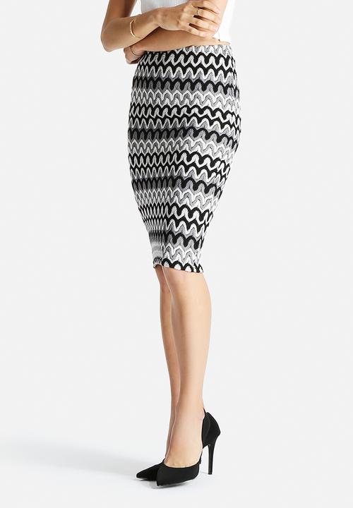 Glamorous - Monochrome Pencil Skirt