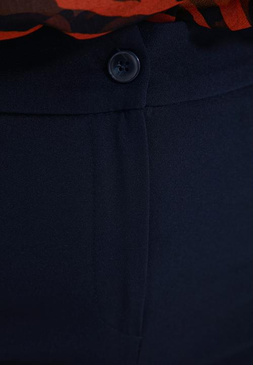 Trendyol - Straight trousers - navy