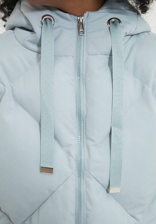 Trendyol - Oversize hooded ipuffer jacket - mint