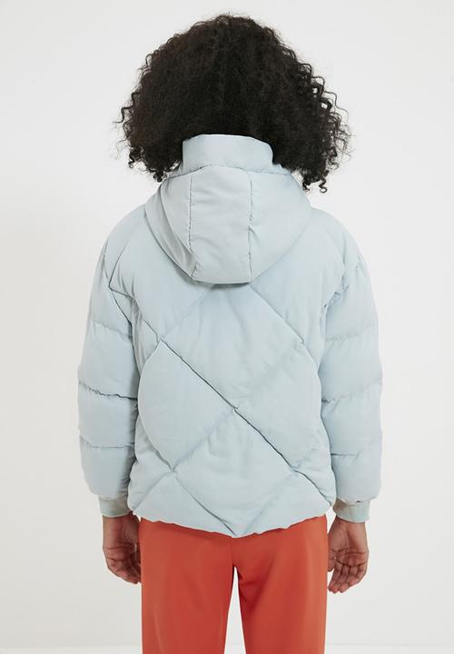 Trendyol - Oversize hooded ipuffer jacket - mint