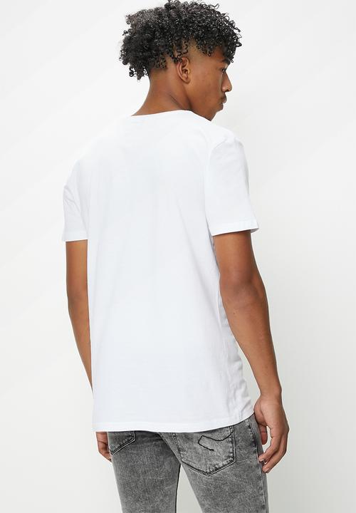 STYLE REPUBLIC - Mikey crew neck graphic tee - white basketball hoop