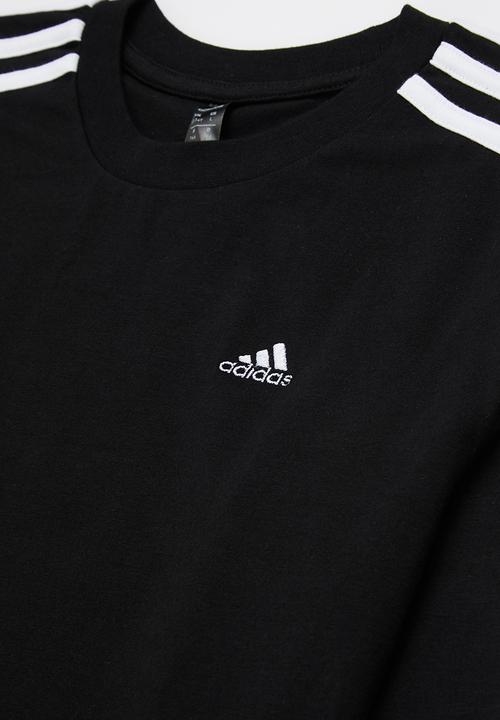 adidas Originals - 3-stripe long sleeve tee - black