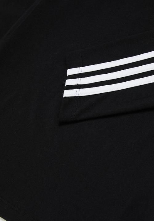 adidas Originals - 3-stripe long sleeve tee - black