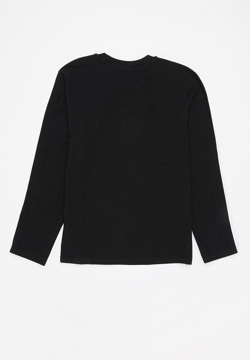 adidas Originals - 3-stripe long sleeve tee - black