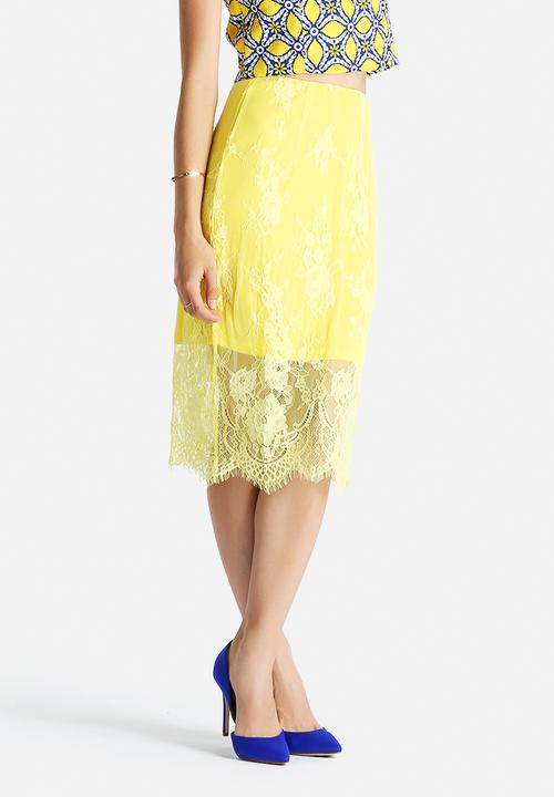 Glamorous - Lace Overlay Skirt