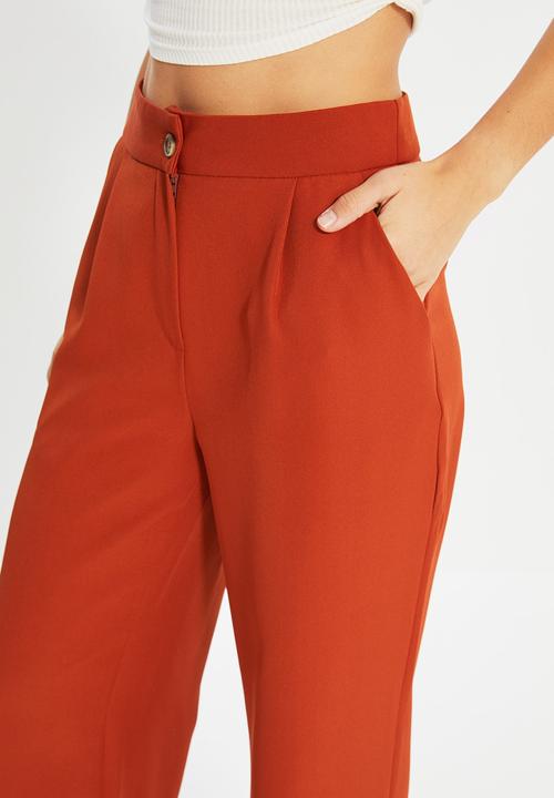 Trendyol - Straight trousers - rust