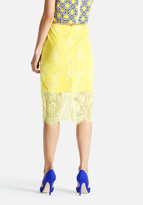 Glamorous - Lace Overlay Skirt
