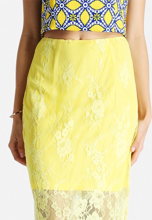 Glamorous - Lace Overlay Skirt