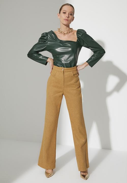 Trendyol - Wide leg trousers - camel