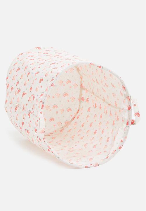 H&S - Lady bug laundry basket - white