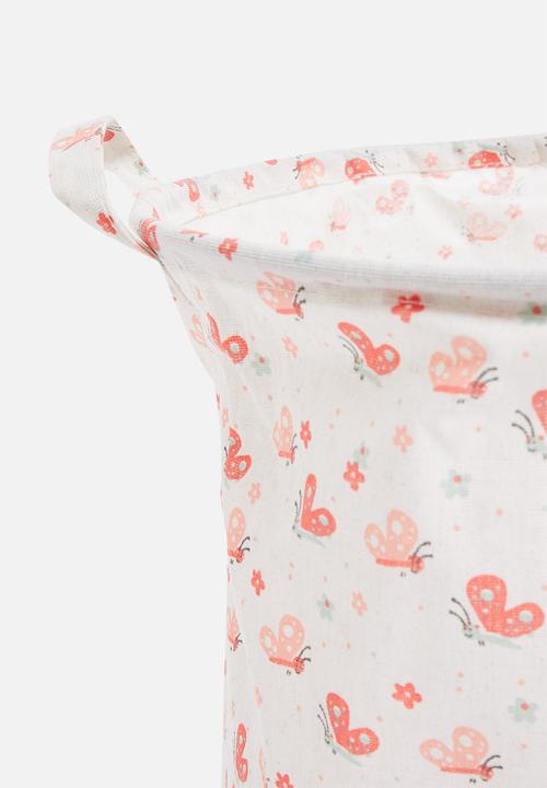 H&S - Lady bug laundry basket - white
