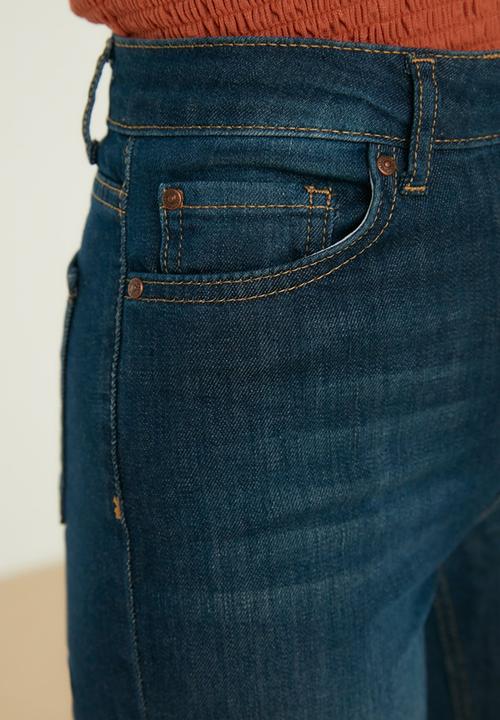 Trendyol - High waist flare jeans - navy