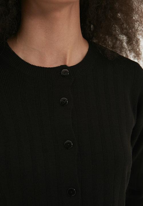 Trendyol - Button detailed blouse knitwear cardigan - black