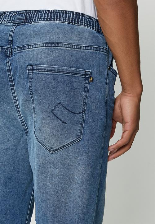 STYLE REPUBLIC - Byron tapered fit jogger jeans - washed dark blue